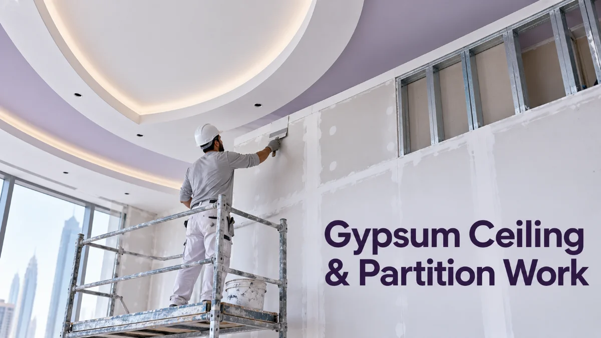 Gypsum Ceiling & Partition Work