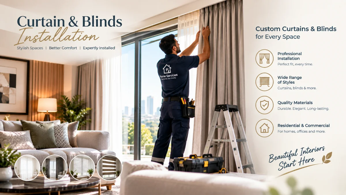 Curtain & Blinds Installation