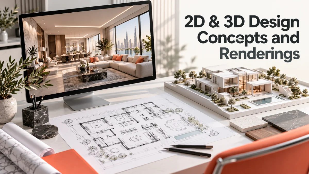 2D & 3D Design Concepts and Renderings