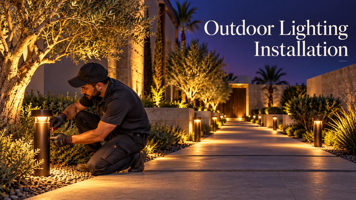 Outdoor Lighting Installation