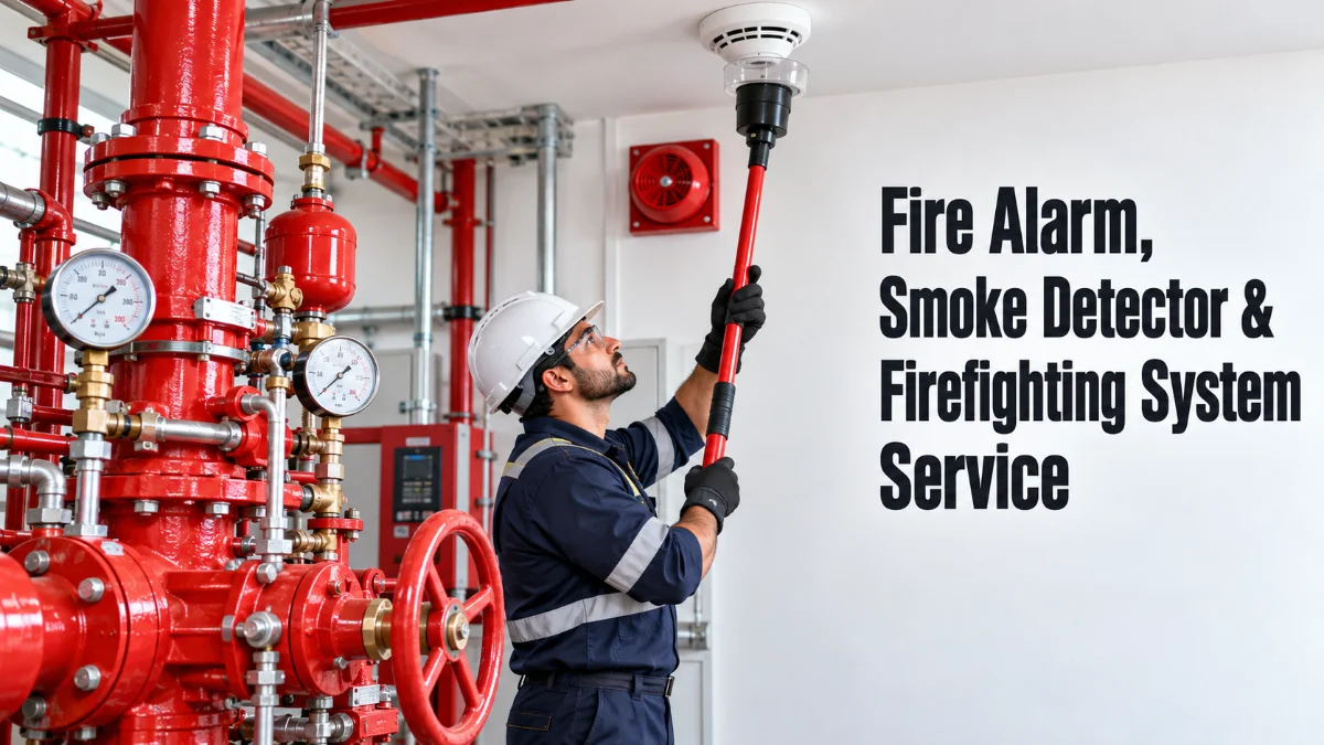 Fire Alarm, Smoke Detector & Firefighting System Service