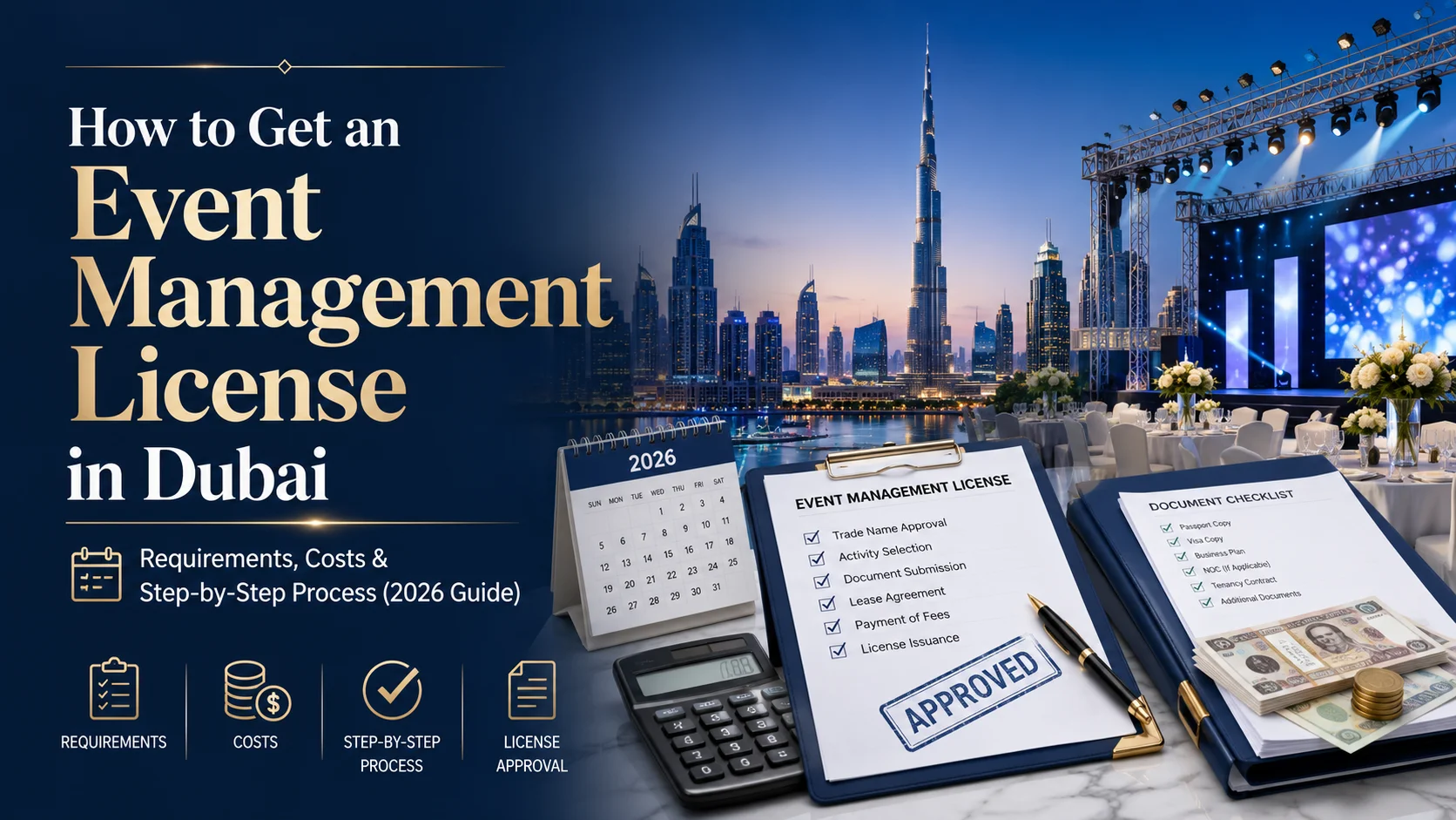 Event Management License in Dubai: Cost & Process Guide 2026